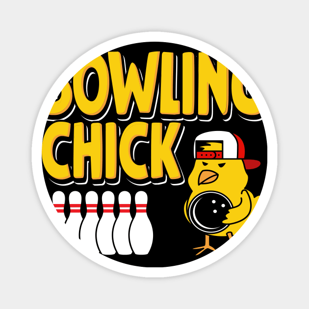 Bowling Chick Magnet by maxcode